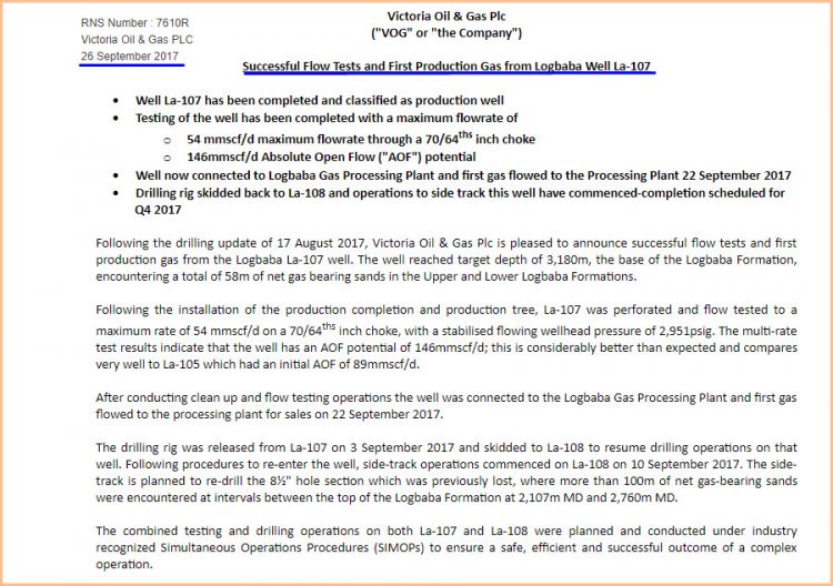 VOG - Update (26.09.2017)